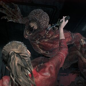 Resident Evil 2 (Remake) - Claire Licker Attack