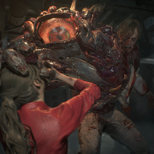 Resident Evil 2 (Remake) - William Birkin Attacks Claire
