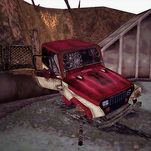 Harry's crashed car