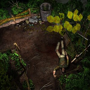 [RE3] Dead guy in the garden