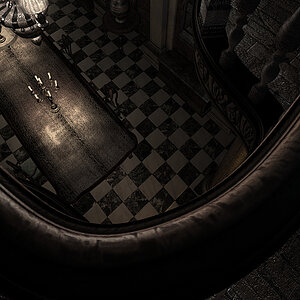 [Remake] Dining room again, from above